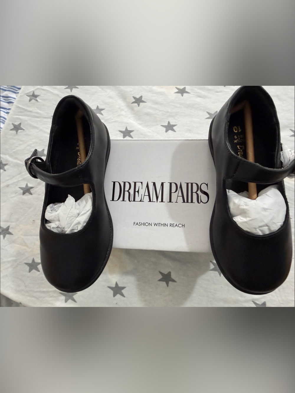 Dream Pairs Black Mary Jane Strap Flats